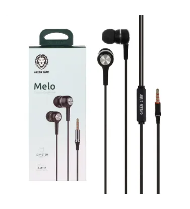 تصویر  هندزفری سیمی گرین لاین مدل GNMLSTEEARPBK