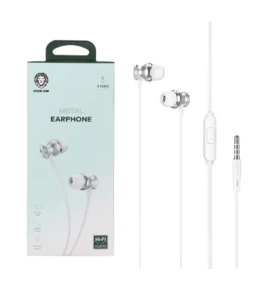 تصویر  هندزفری سیمی گرین لاین مدل GNMTLEARWH