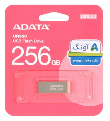تصویر  فلش مموری ای دیتا مدل UR350 USB 3.2 ظرفیت 256 گیگابایت