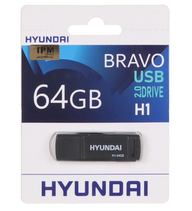 تصویر  فلش مموری هیوندای مدل Bravo H1 USB 2.0 ظرفیت 64 گیگابایت