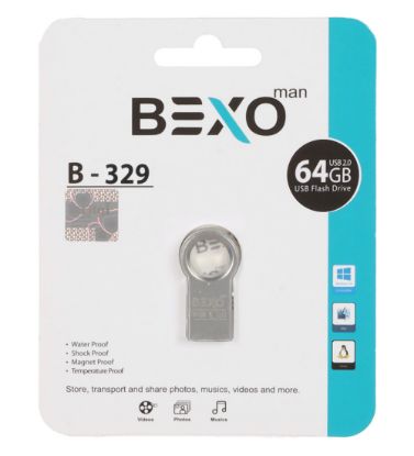 تصویر  فلش مموری بکسو مدل B-329 USB 2.0 ظرفیت 64 گیگابایت