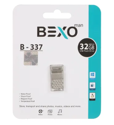 تصویر  فلش مموری بکسو مدل B-337 USB 2.0 ظرفیت 32 گیگابایت