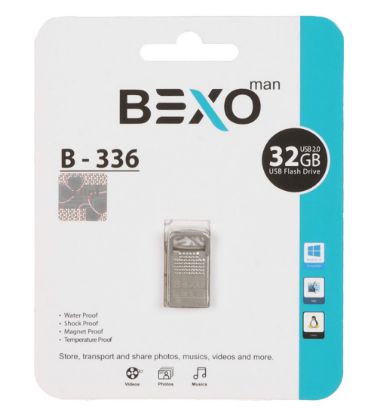 تصویر  فلش مموری بکسو مدل B-336 USB 2.0 ظرفیت 32 گیگابایت