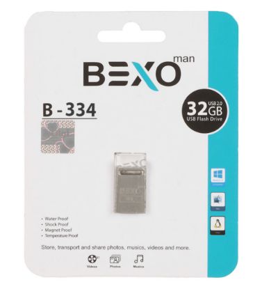 تصویر  فلش مموری بکسو مدل B-334 USB 2.0 ظرفیت 32 گیگابایت
