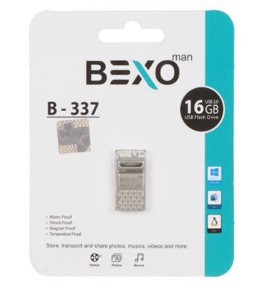 تصویر  فلش مموری بکسو مدل B-337 USB 2.0 ظرفیت 16 گیگابایت