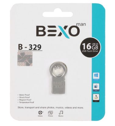 تصویر  فلش مموری بکسو مدل B-329 USB 2.0 ظرفیت 16 گیگابایت