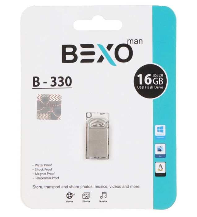 تصویر  فلش مموری بکسو مدل B-330 USB 2.0 ظرفیت 16 گیگابایت