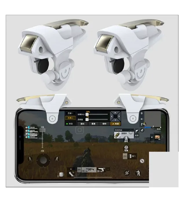 تصویر  دسته بازی پابجی مدل Rasin به همراه آستین کنترل کننده انگشت