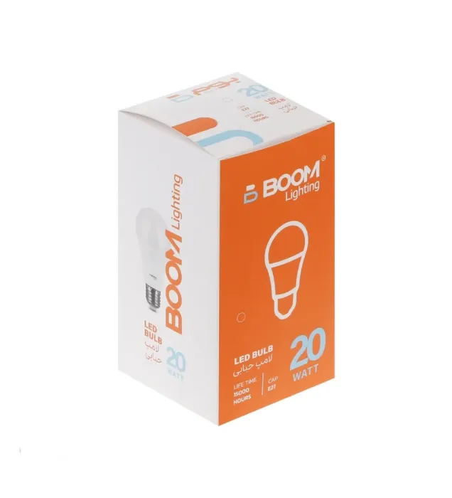 تصویر  لامپ ال ای دی 20 وات بوم لایتینگ مدل حبابی پایه E27