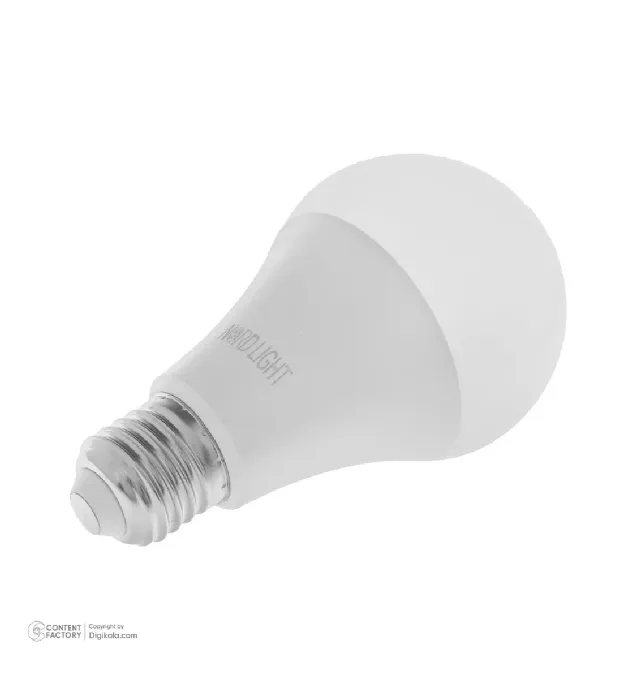 تصویر  لامپ ال ای دی 15 وات نوردلایت مدل حبابی پایه E27 بسته 2 عددی