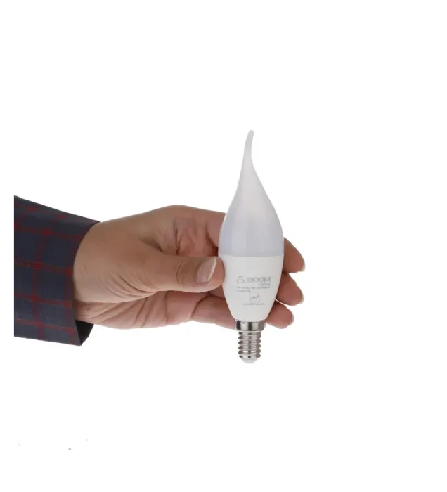 تصویر  لامپ ال ای دی 7 وات بوم لایتینگ مدل شمعی پایه E14 بسته 2 عددی