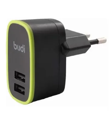 شارژر دیواری بودی 12 وات مدل M8J056E به همراه دو کابل USB به Micro USB و USB به لایتنینگ