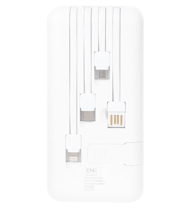 تصویر  پاوربانک 10W کی پی جی مدل KP-27 ظرفیت 20000 میلی آمپر ساعت