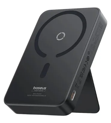 تصویر  پاوربانک 20W باسئوس مدل MagPro Magnetic Bracket Wireless ظرفیت 5000 میلی آمپر ساعت