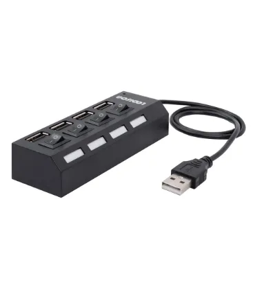 تصویر هاب 4 پورت USB 2.0 لویی سان مدل HI-SPEED