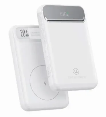 تصویر پاوربانک 20W یوسامس مدل US-CD214 ظرفیت 10000 میلی آمپر ساعت