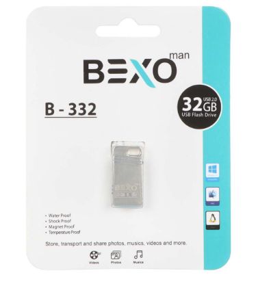 تصویر  فلش مموری بکسو مدل B-332 USB2.0 ظرفیت 32 گیگابایت