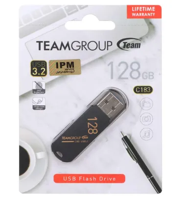تصویر فلش مموری تیم گروپ مدل C183 USB3.2 ظرفیت 128 گیگابایت