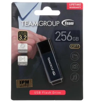 تصویر  فلش مموری تیم گروپ مدل C211 USB 3.2 ظرفیت 256 گیگابایت