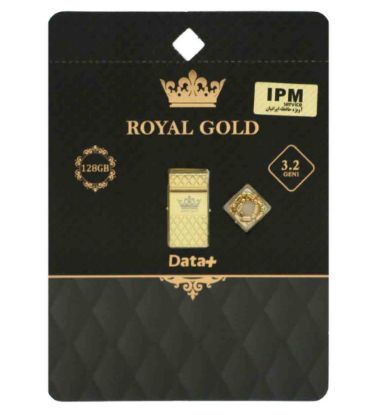 تصویر  فلش مموری دیتاپلاس مدل Royal Gold USB 3.2 ظرفیت 128 گیگابایت