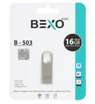 تصویر  فلش مموری بکسو مدل B-503 USB 2.0 ظرفیت 16 گیگابایت