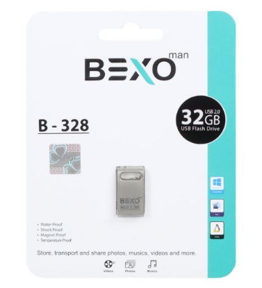 تصویر  فلش مموری بکسو مدل B-328 USB 2.0 ظرفیت 32 گیگابایت