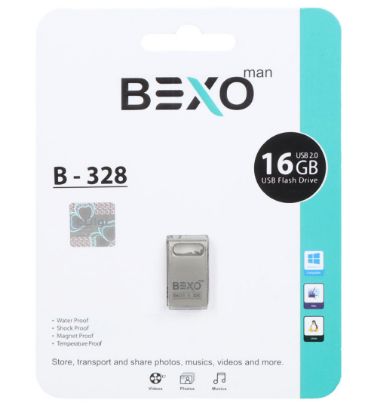 تصویر  فلش مموری بکسو مدل B-328 USB 2.0 ظرفیت 16 گیگابایت