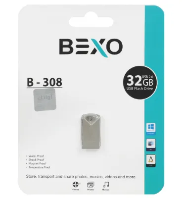 تصویر  فلش مموری بکسو مدل B-308 USB 2.0 ظرفیت 32 گیگابایت