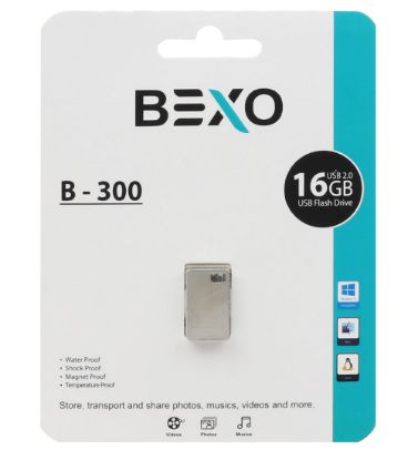 تصویر  فلش مموری بکسو مدل B-300 USB 2.0 ظرفیت 16 گیگابایت