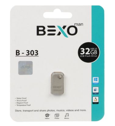 تصویر  فلش مموری بکسو مدل B-303 USB 2.0 ظرفیت 32 گیگابایت