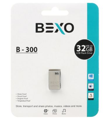 تصویر  فلش مموری بکسو مدل B-300 USB 2.0 ظرفیت 32 گیگابایت