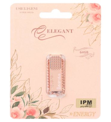 فلش مموری ایکس انرژی مدل ELEGANT USB 3.1 ظرفیت 64 گیگابایت