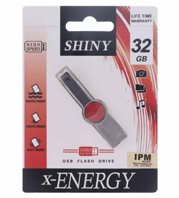 تصویر  فلش مموری ایکس انرژی مدل Shiny USB 2.0 ظرفیت 32 گیگابایت
