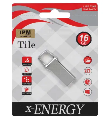 تصویر  فلش مموری ایکس انرژی مدل Tile USB 2.0 ظرفیت 16 گیگابایت
