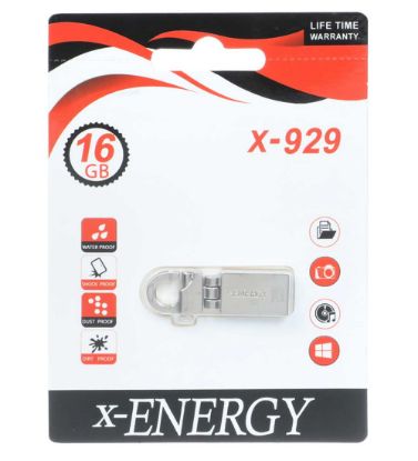 تصویر  فلش مموری ایکس انرژی مدل X-929 USB2.0 ظرفیت 16 گیگابایت