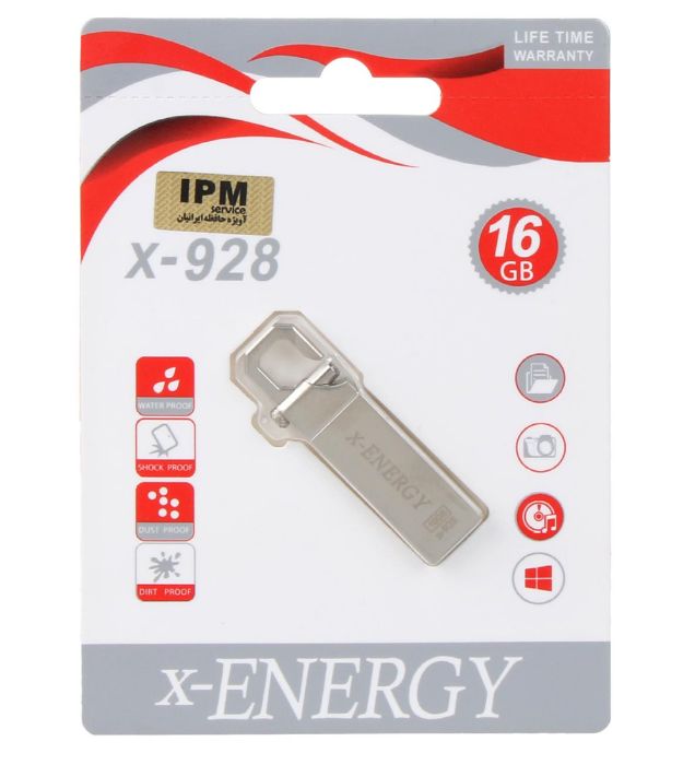 تصویر  فلش مموری ایکس انرژی مدل X-928 USB 2.0 ظرفیت 16 گیگابایت