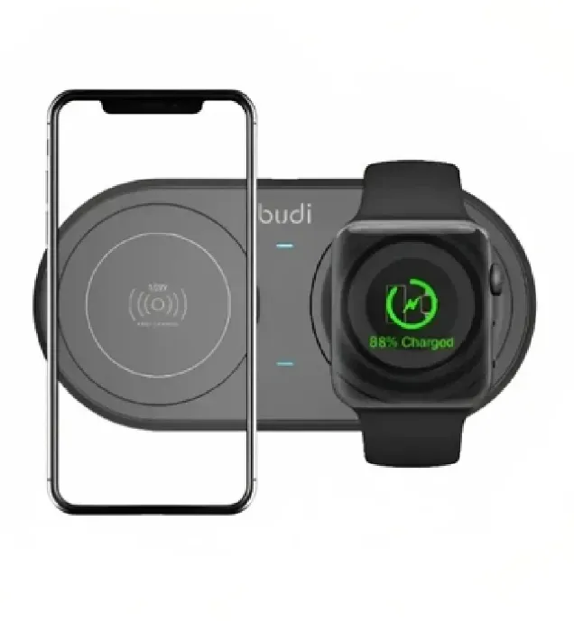 تصویر  شارژر وایرلس دوکاره بودی 15 وات مدل WL3500B