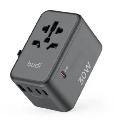 تصویر  شارژر دیواری بودی 30 وات مدل AC355B30 با خروجی USB و USB-C