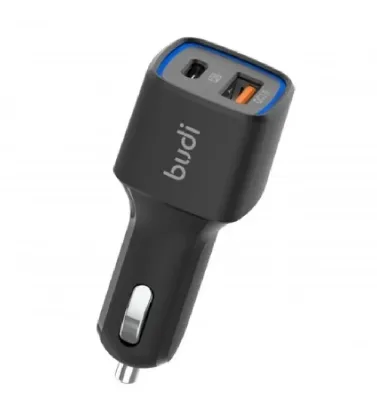 تصویر  شارژر فندکی بودی مدل CC065TB38 توان 20 وات با خروجی USB و USB-C