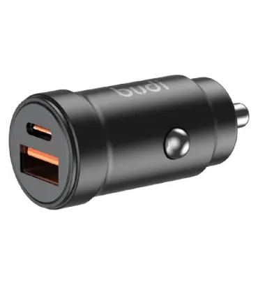 تصویر  شارژر فندکی بودی مدل CC602B توان 30 وات با خروجی USB و USB-C