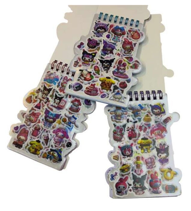 تصویر  دفترچه برچسب دار کرومی و مای ملودی و سینمارول