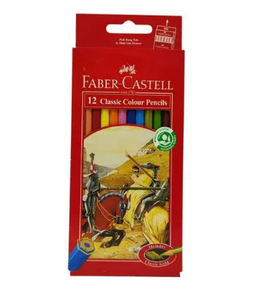 تصویر  مداد رنگی فابرکاستل 12 رنگ