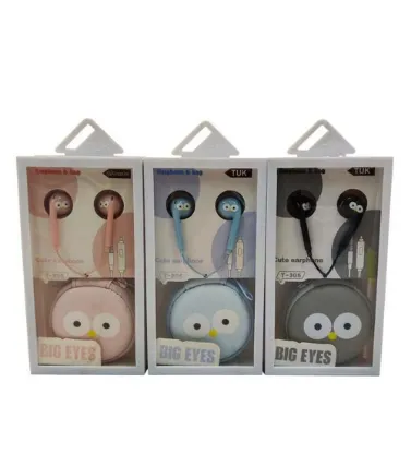 تصویر  هندزفری سیمی فانتزی طرح جغد