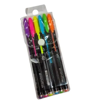 تصویر  خودکار 6 رنگ نئون کالر