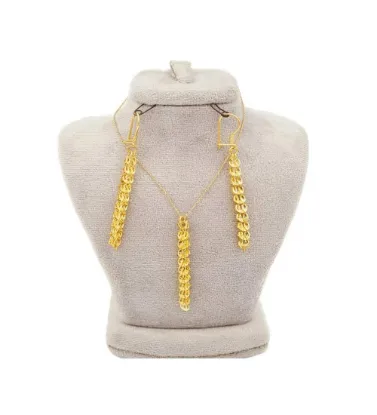 تصویر  نیم ست طلا زنانه 18 عیار کامک مدل ملیسا شریف - 5.05 گرم