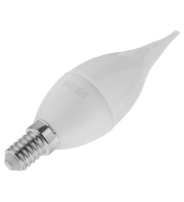 تصویر  لامپ ال ای دی 7 وات نوردلایت مدل شمعی اشکی پایه E14 بسته 2 عددی