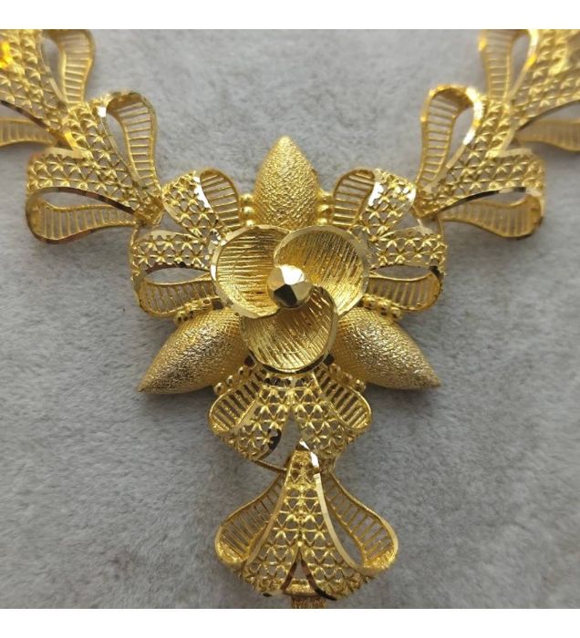 تصویر  گردنبند طلا زنانه 18 عیار مدل بحرینی - 11 گرم