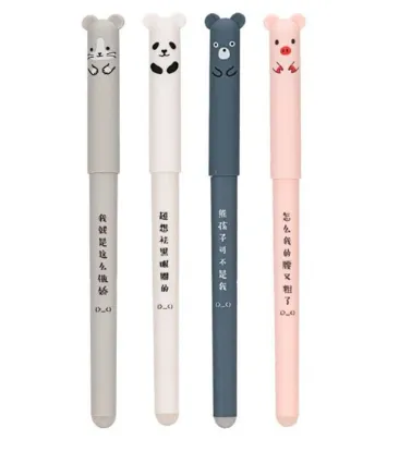 تصویر  خودکار ژیخوآ مدل پاک کن دار طرح حیوانات بسته 4 عددی