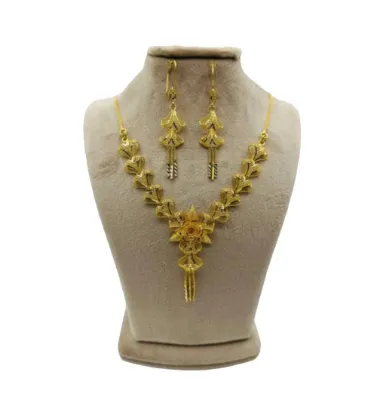 تصویر  نیم ست طلا زنانه 18 عیار مدل اماراتی - 20 گرم