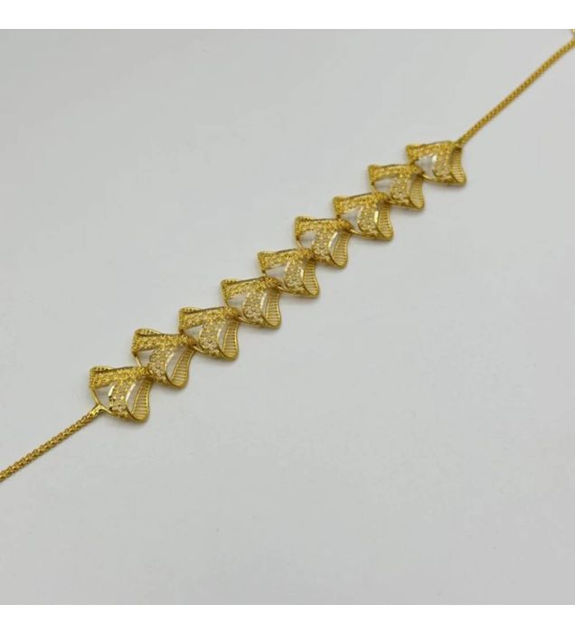 تصویر  نیم ست طلا زنانه 18 عیار مدل اماراتی - 20 گرم